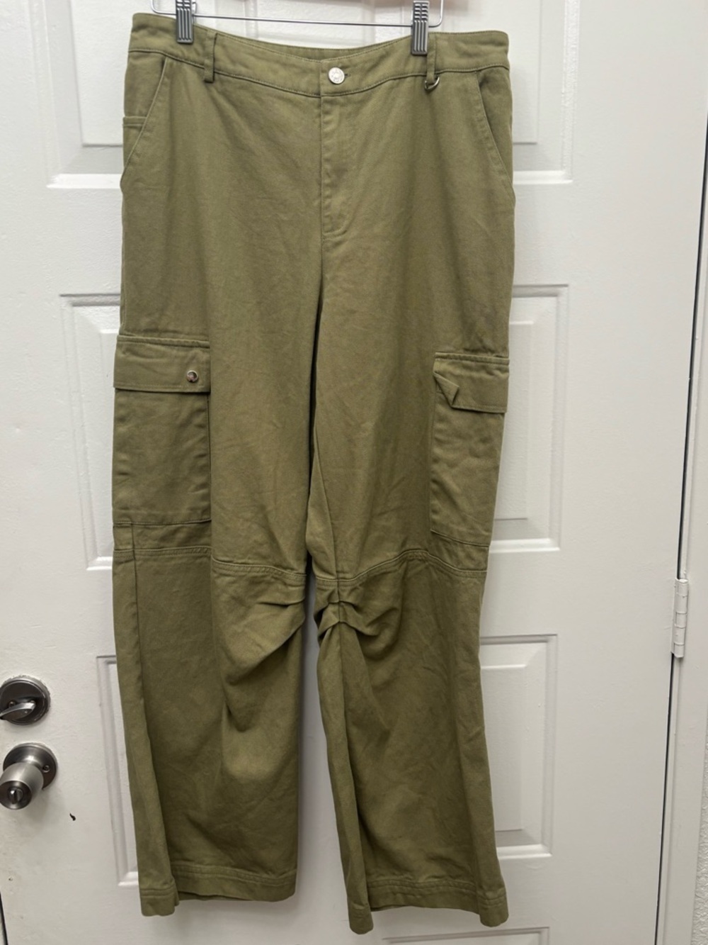 Princess Polly Olive Wide Leg Cargo Pants